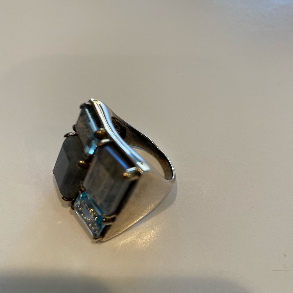 STERLING SILVER MOONSTONE RING